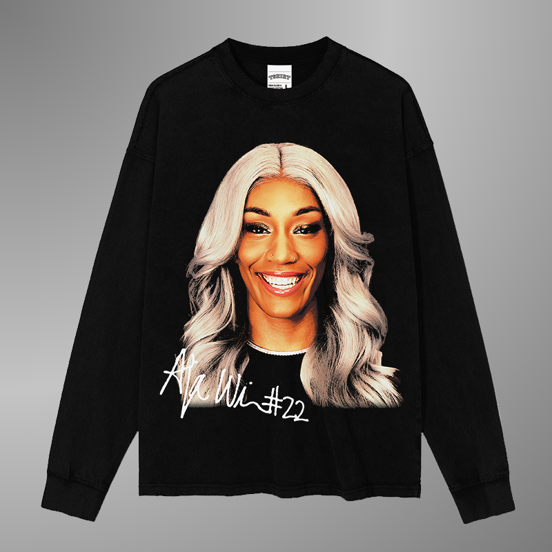 CAMISETA CON CARA GRANDE DE A'JA WILSON