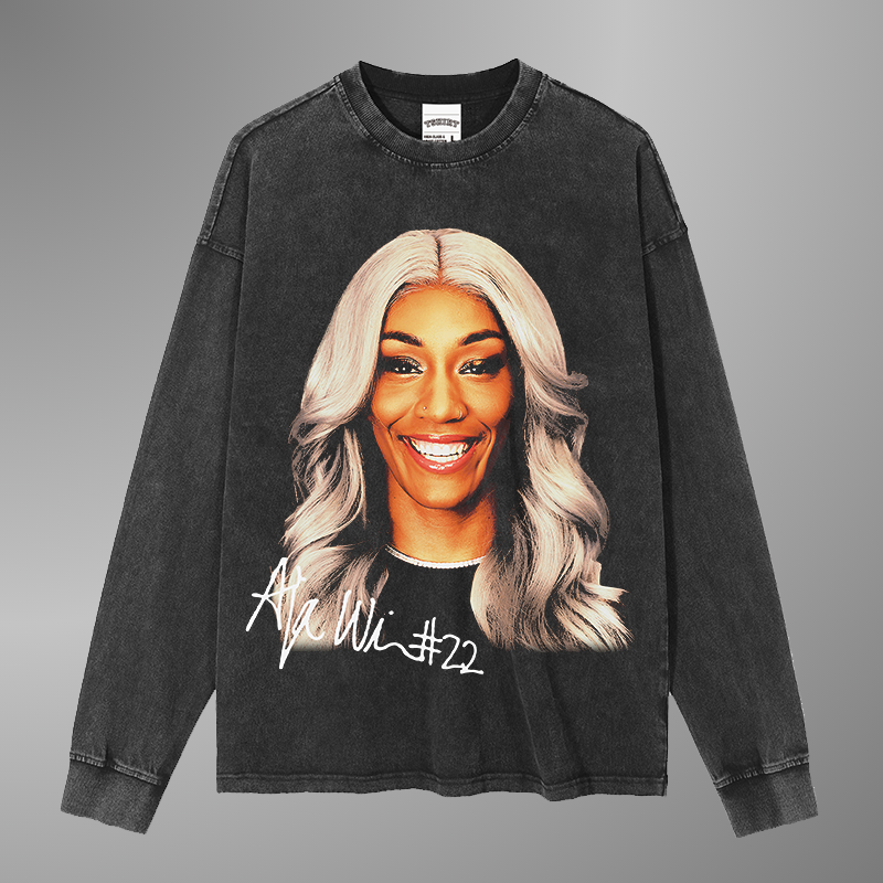 CAMISETA CON CARA GRANDE DE A'JA WILSON