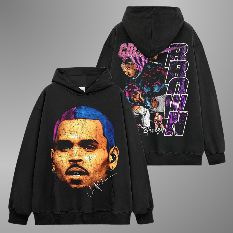 CHRIS BROWN BIG FACE HOODIE V2