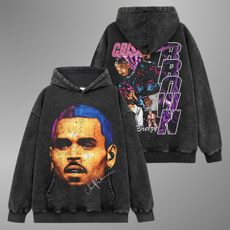 CHRIS BROWN BIG FACE HOODIE V2