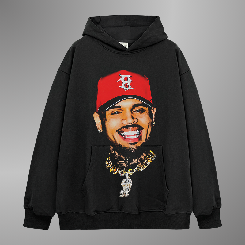 CHRIS BROWN BIG FACE HOODIE V5