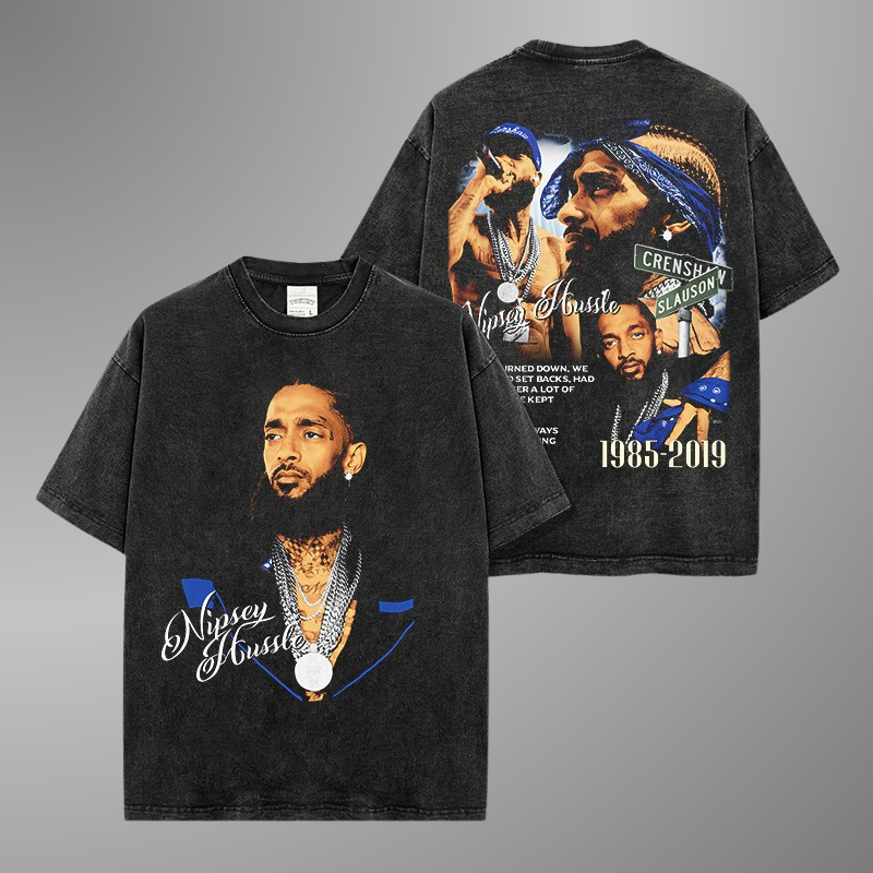 CAMISETA NIPSEY HUSSLE BIG FACE V2