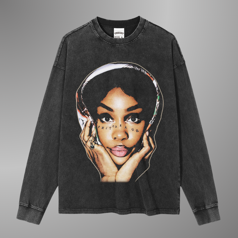 CAMISETA CON CARA GRANDE DE SZA