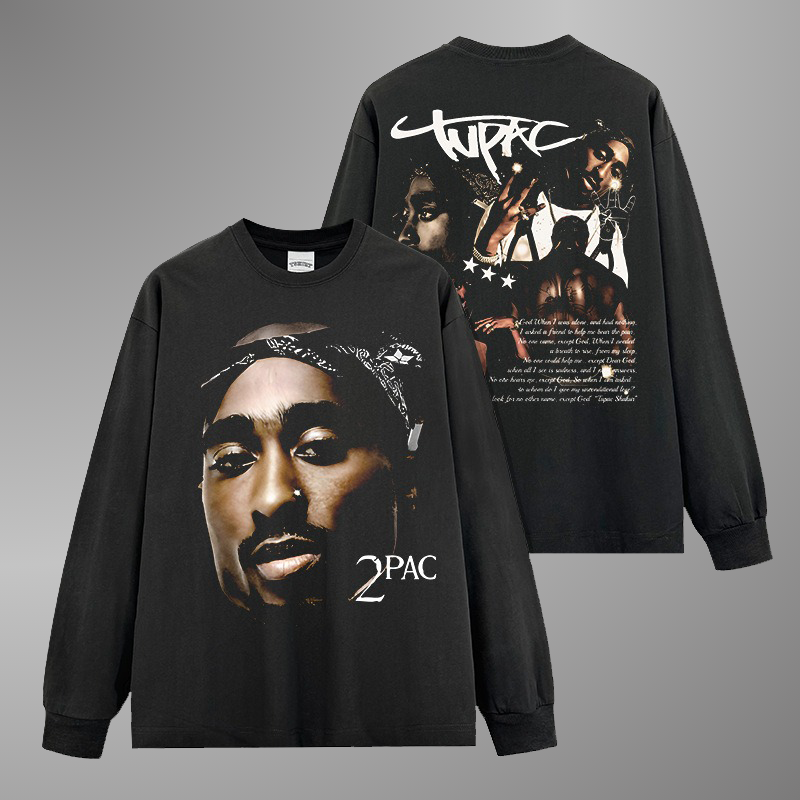 2PAC BIG FACE TEE[LS] V2
