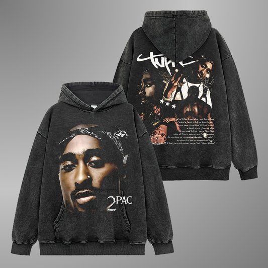 2PAC BIG FACE HOODIE V2