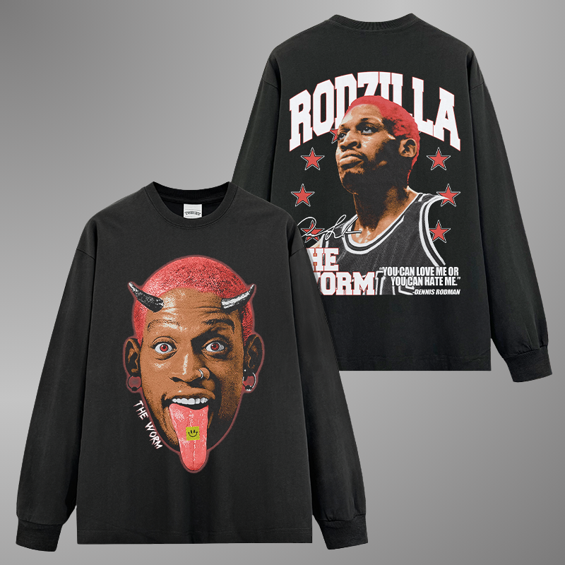 BIG FACE RODMAN TEE[LS] V2