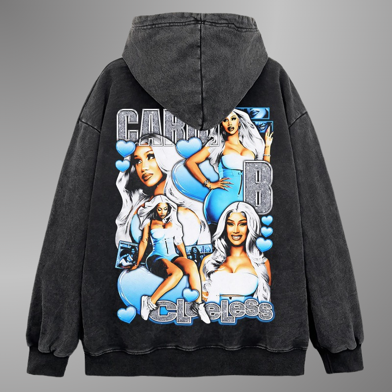 CARDI B BIG FACE HOODIE