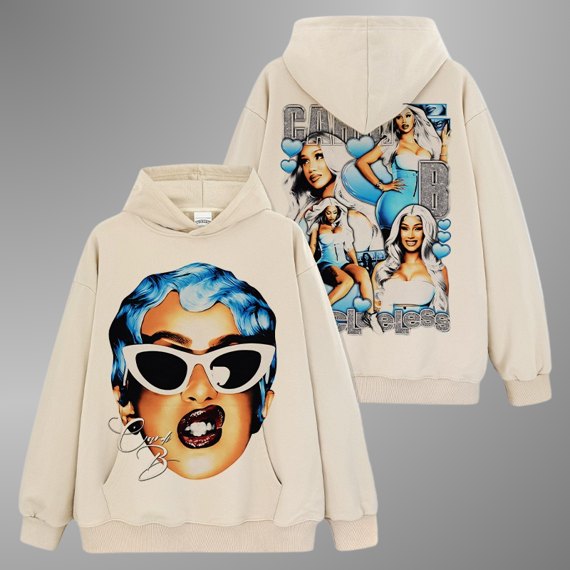 CARDI B BIG FACE HOODIE
