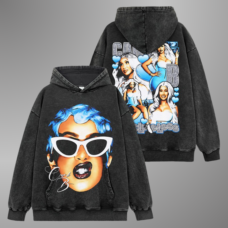 CARDI B BIG FACE HOODIE