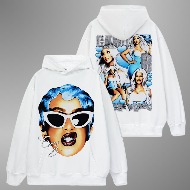 CARDI B BIG FACE HOODIE