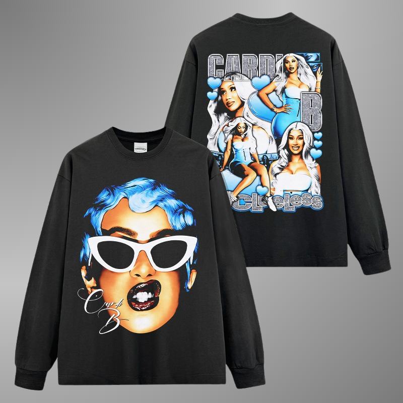 CARDI B BIG FACE TEE[LS]