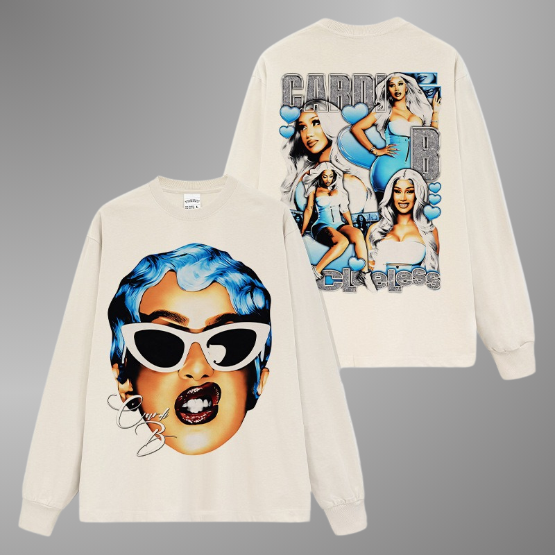 CARDI B BIG FACE TEE[LS]