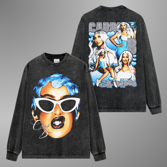 CARDI B BIG FACE TEE[LS]