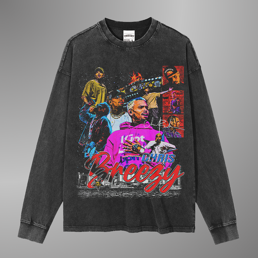 CHRIS BROWN TEE[LS] V5
