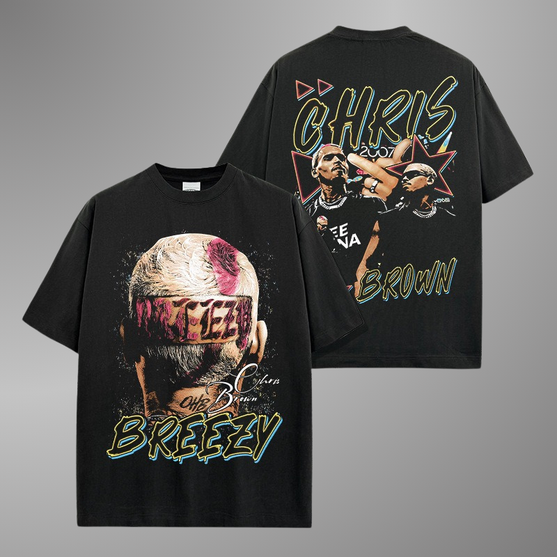 T-SHIRT CHRIS BROWN BIG FACE V3