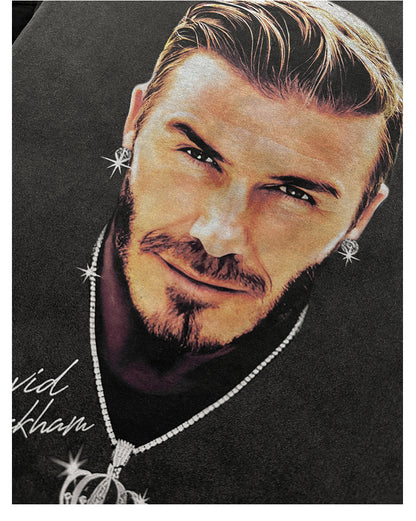 SUDADERA CON CAPUCHA Y CARA GRANDE DE DAVID BECKHAM 