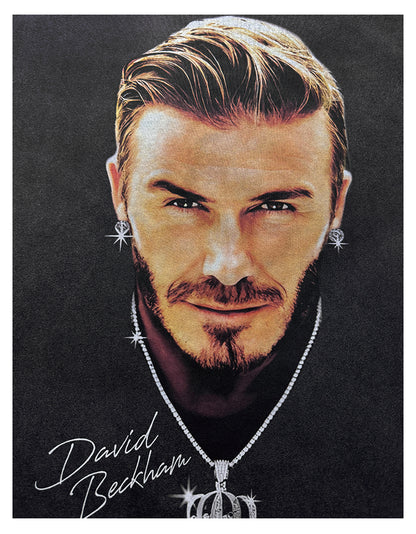 SUDADERA CON CAPUCHA Y CARA GRANDE DE DAVID BECKHAM 