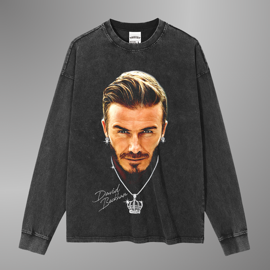 DAVID BECKHAM BIG FACE TEE[LS]