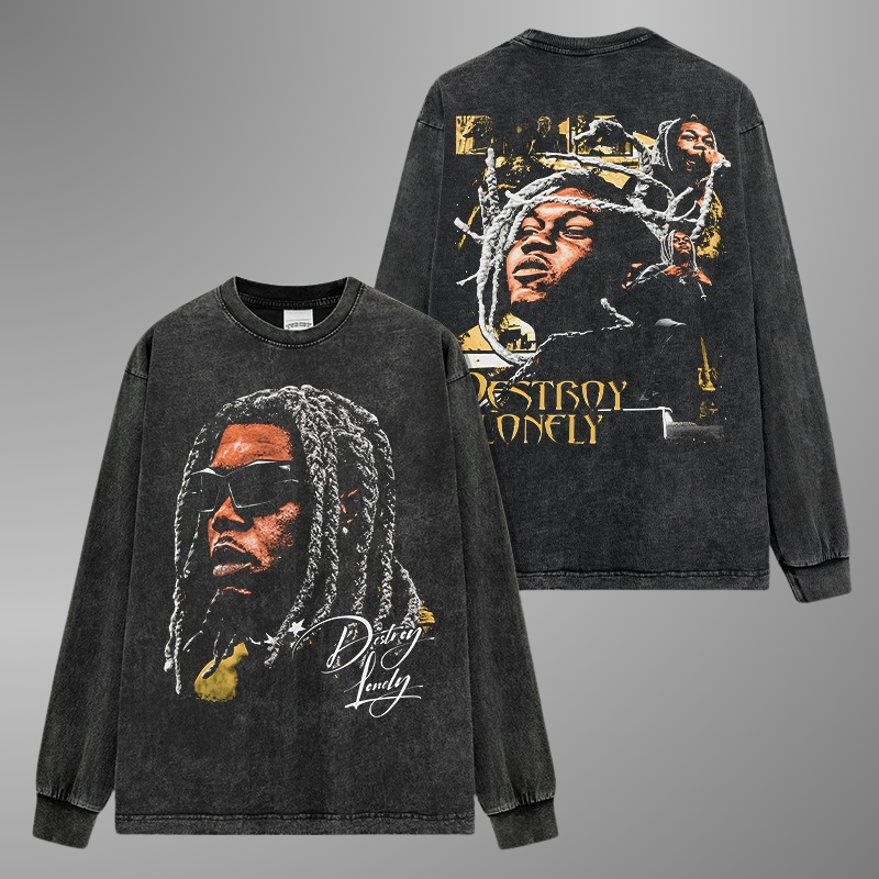 DESTROY LONELY BIG FACE TEE[LS]