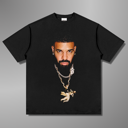 CAMISETA CON CARA GRANDE DE DRAKE 
