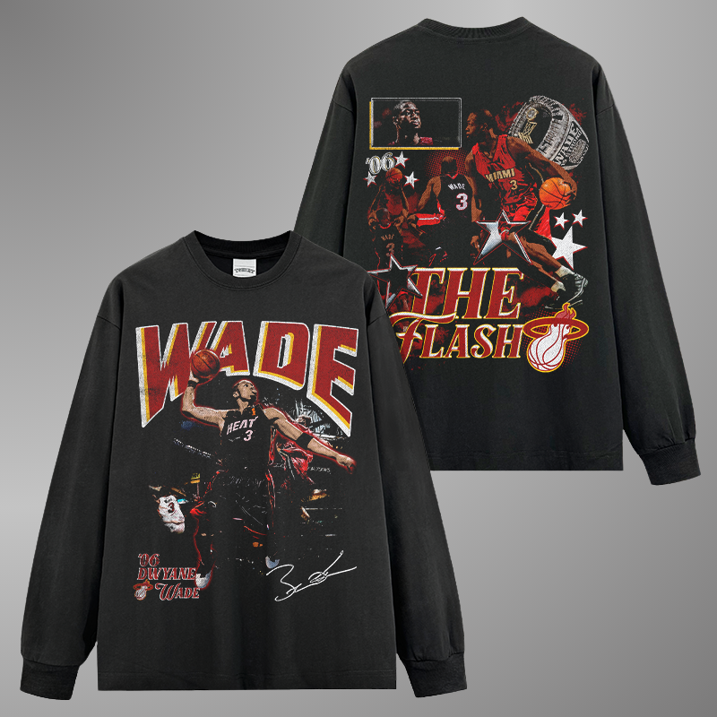 DWYANE WADE VINTAGE TEE[LS]
