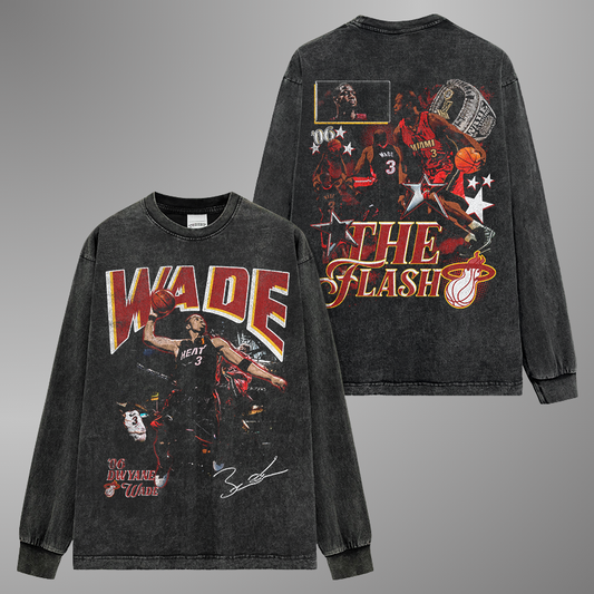 DWYANE WADE VINTAGE TEE[LS]