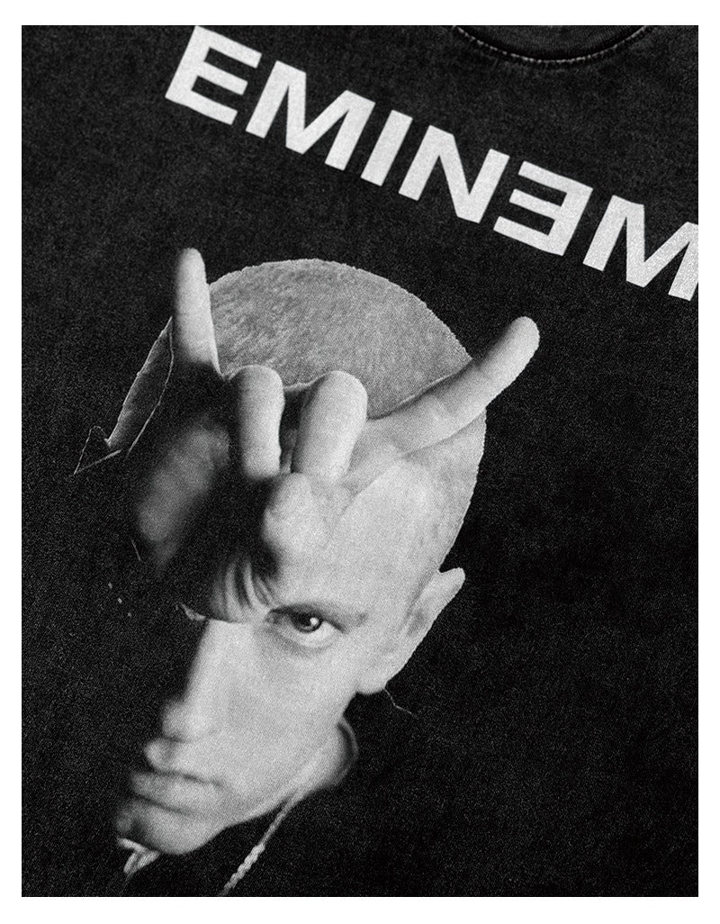 T-SHIRT À GRANDE VISAGE D'EMINEM 