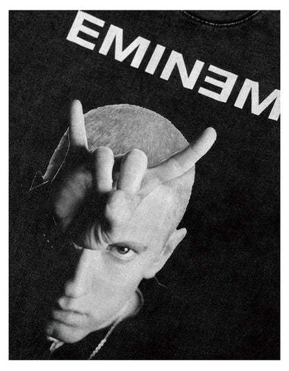T-SHIRT À GRANDE VISAGE D'EMINEM 