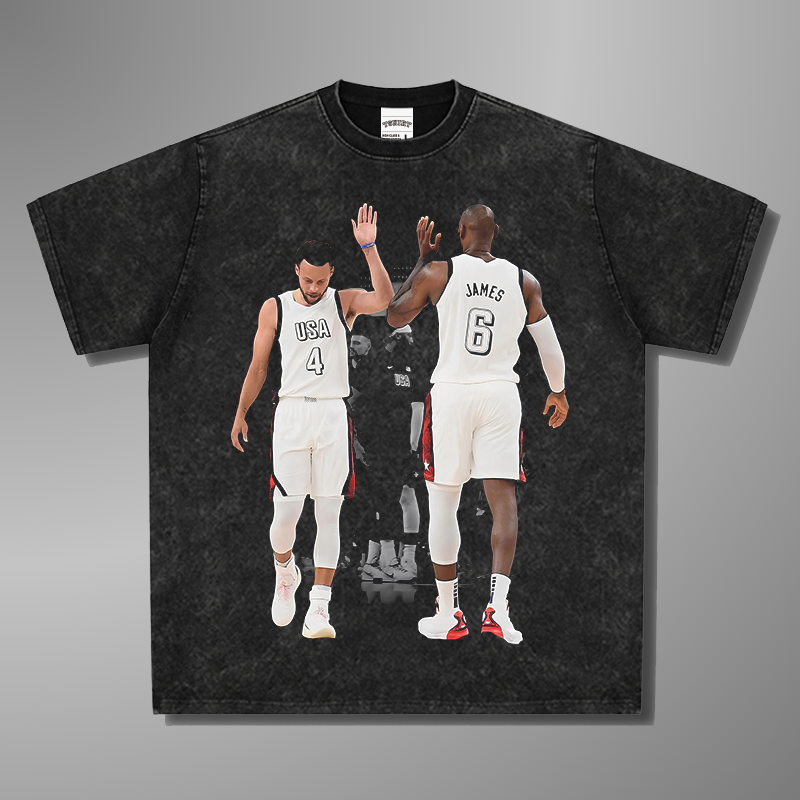 CAMISETA HIGH FIVE DE JAMES&amp;CURRY