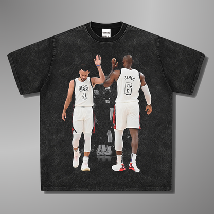 CAMISETA HIGH FIVE DE JAMES&amp;CURRY