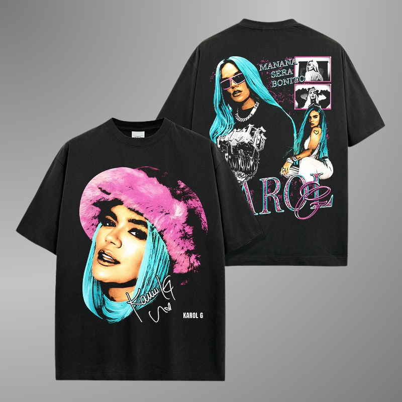CAMISETA CON CARA GRANDE DE KAROL G