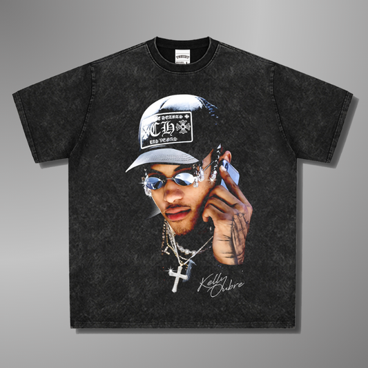 T-SHIRT À GRAND VISAGE DE KELLY OUBRE JR 