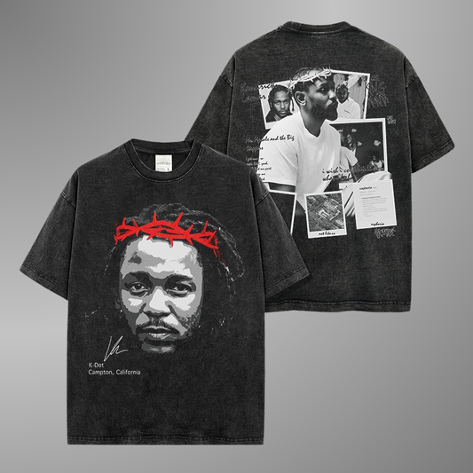 CAMISETA CON CARA GRANDE DE KENDRICK LAMAR