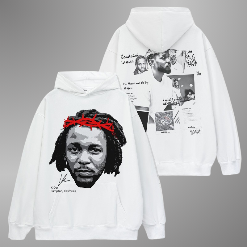 CAMISETA CON CARA GRANDE DE KENDRICK LAMAR 