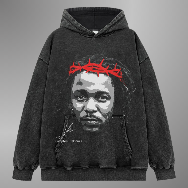 CAMISETA CON CARA GRANDE DE KENDRICK LAMAR 