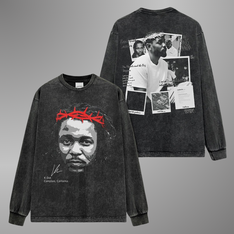 KENDRICK LAMAR BIG FACE TEE[LS]