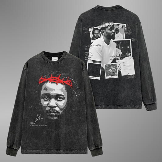 KENDRICK LAMAR BIG FACE TEE[LS]
