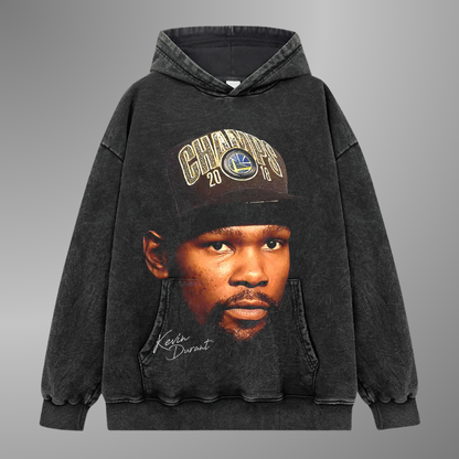 SUDADERA CON CAPUCHA DE CARA GRANDE DE KEVIN DURANT
