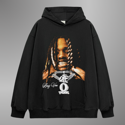 SUDADERA CON CAPUCHA DE CARA GRANDE KING VON