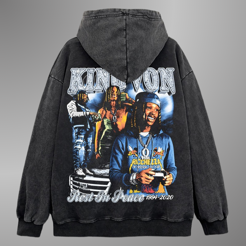 KING VON BIG FACE HOODIE V2
