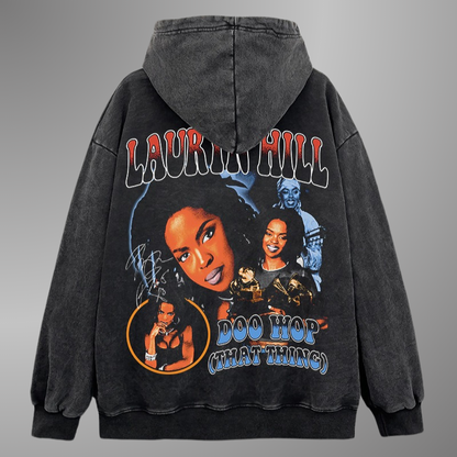 Sweat à capuche Big Face de Lauryn Hill