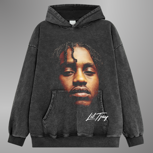 SUDADERA CON CAPUCHA DE CARA GRANDE DE LIL TJAY V2 