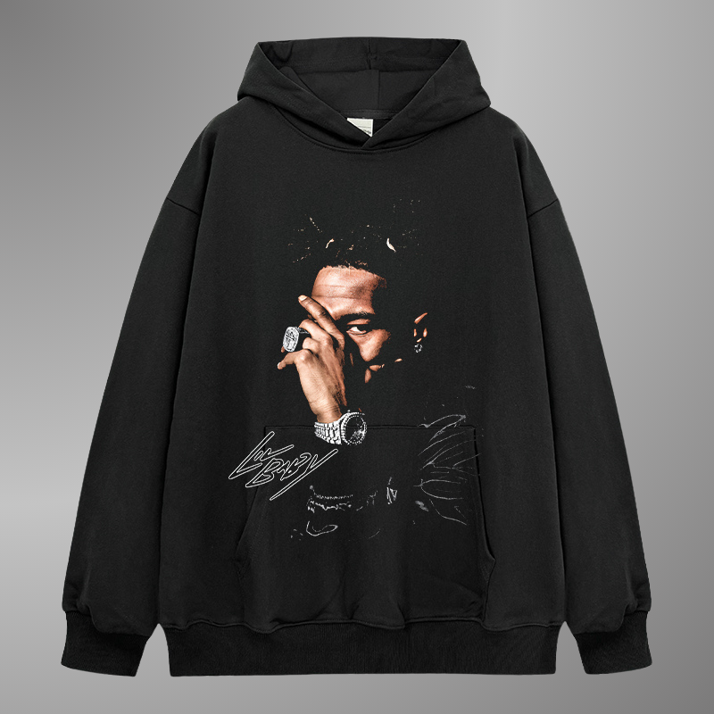 SUDADERA CON CAPUCHA LIL BABY BIG FACE 