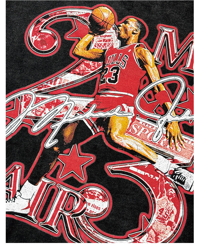 CAMISETA DE MUJER CON CARA GRANDE DE MICHAEL JORDAN V2