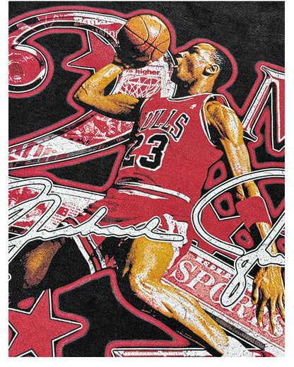 CAMISETA DE MUJER CON CARA GRANDE DE MICHAEL JORDAN V2