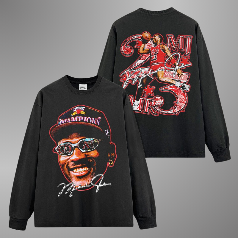 CAMISETA DE MUJER CON CARA GRANDE DE MICHAEL JORDAN V2
