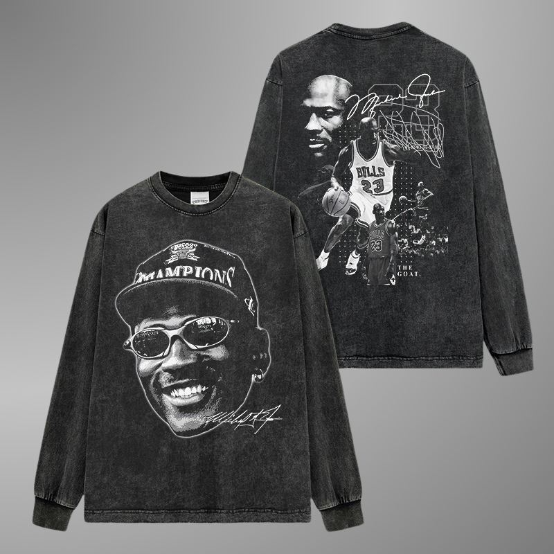 T-SHIRT MICHAEL JORDAN BIG FACE [LS]