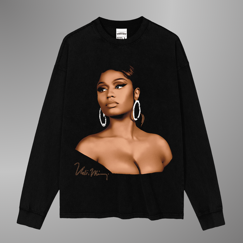 NICKI MINAJ BIG FACE TEE[LS]