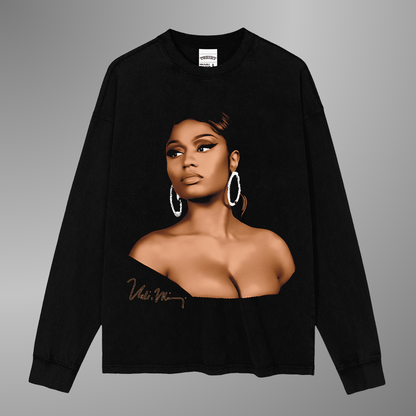 NICKI MINAJ BIG FACE TEE[LS]
