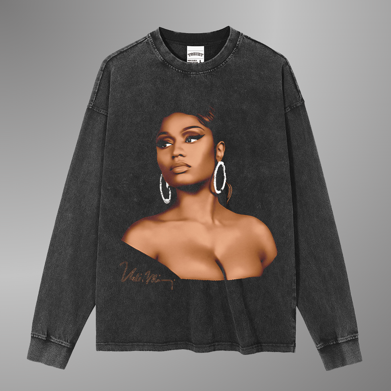 NICKI MINAJ BIG FACE TEE[LS]